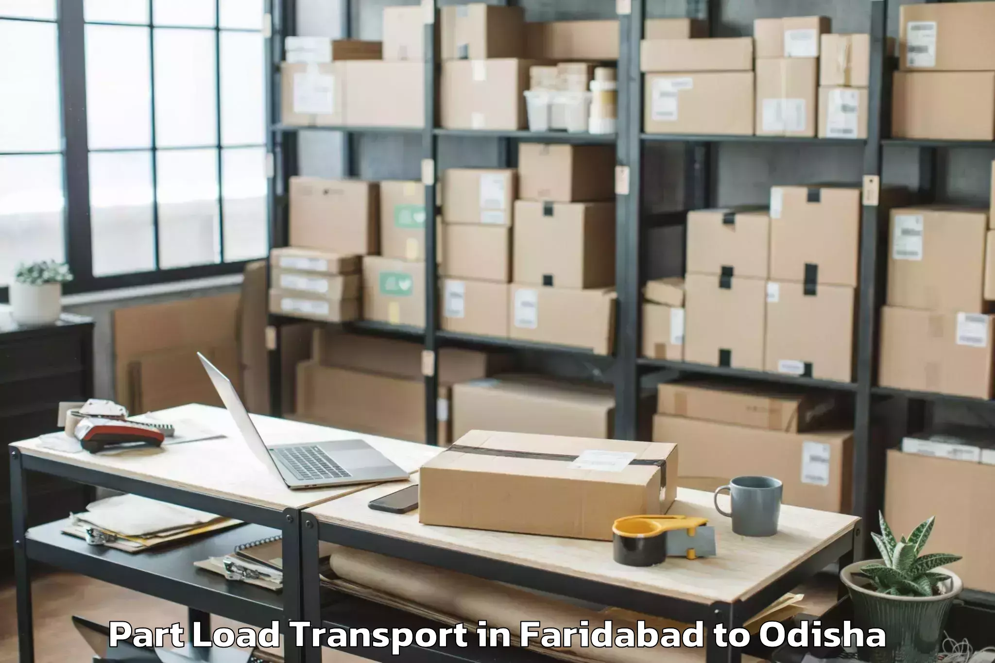 Faridabad to Bamra Part Load Transport Booking